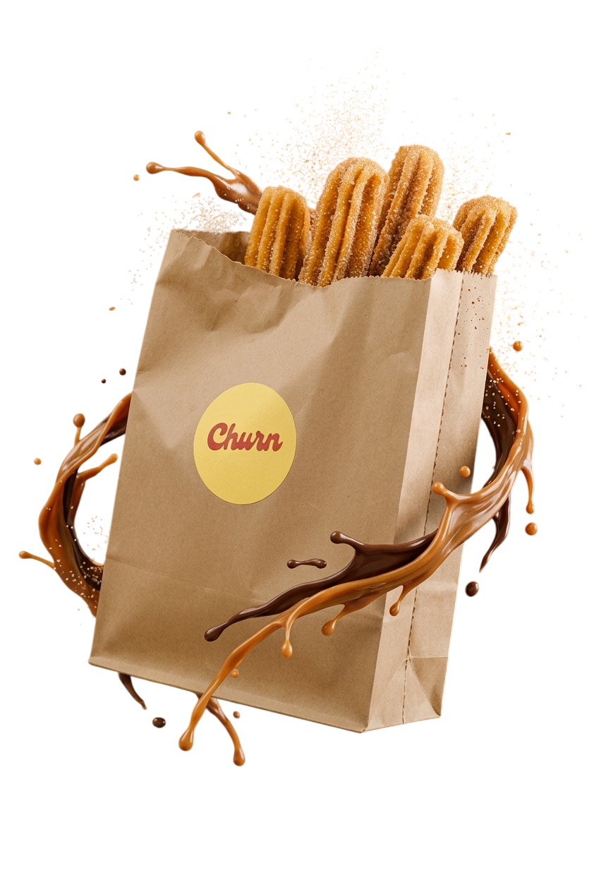 Bolsa Churn con churros